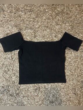 Wilfred Black Off-Shoulder Top